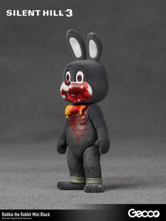 Gecco Silent Hill 3 Mini Action Figure Robbie the Rabbit Mini Black Version 10 cm