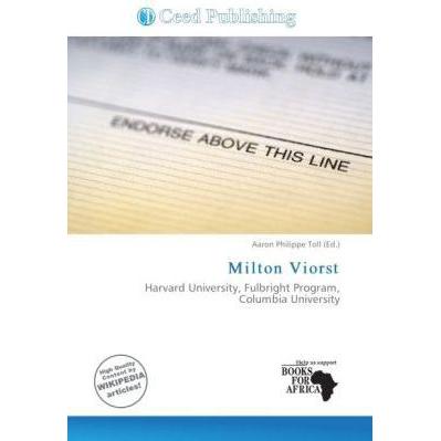 Milton Viorst, Fachbücher