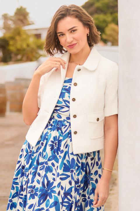 Produktbild Joe Browns Cropped Short Sleeve Jacket with Printed Lining (48)