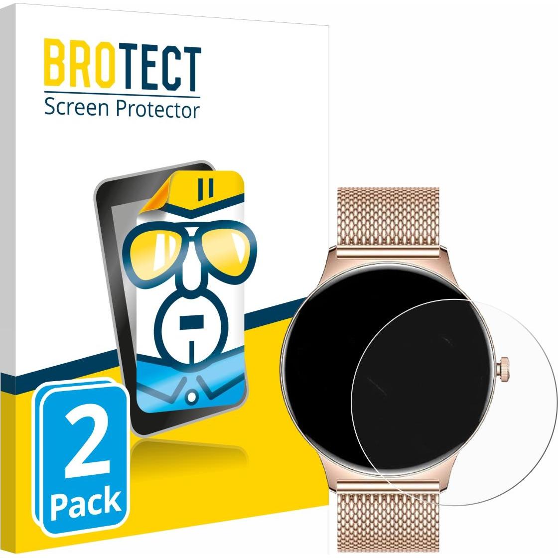 BROTECT Pellicola Trasparente, Pellicola protettiva per smartwatch, Trasparente