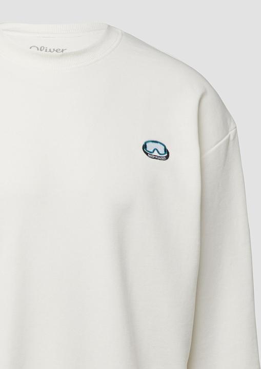 Produktbild s.Oliver Sweatshirt Weiches Sweatshirt mit Artwork im Relaxed Fit (M)
