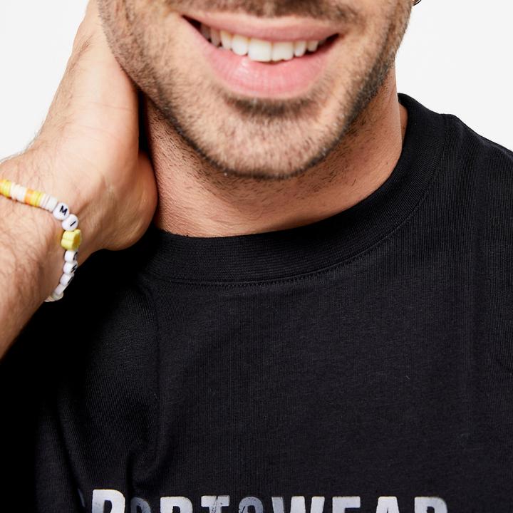 Produktbild Domyos T-Shirt Herren - Essentials 500 bedruckt schwarz (3XL)