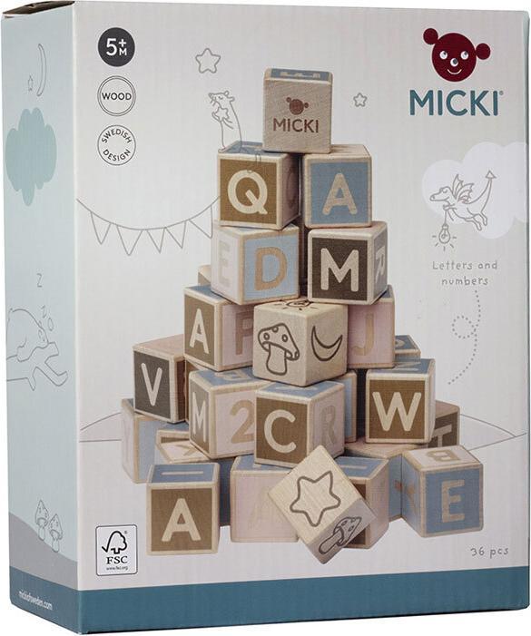 Produktbild Micki Buchstabenklötze 36 Stk.