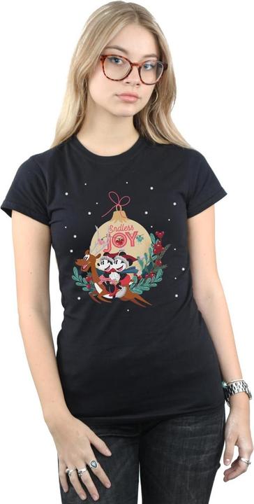 Actual product image Disney Womens/Ladies Mickey And Minnie Endless Joy Cotton T-Shirt (M)