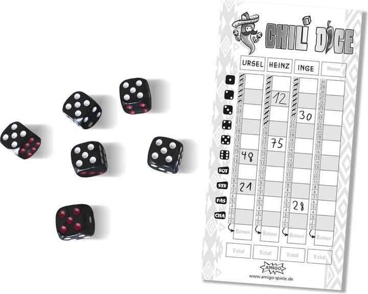 Image du produit Amigo Chili Dice, d seulement en allemand (Anglais, Allemand)