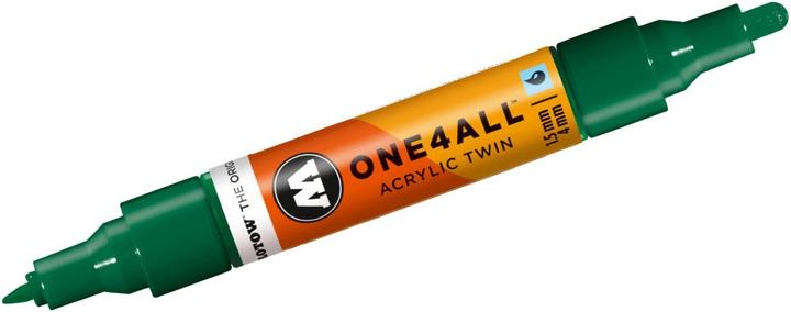 Actual product image Molotow Marqueur pour Maquettes - One4All Twin - Acrylique M. Vert - 1,5/4mm - -096 - 15 cm (1x)