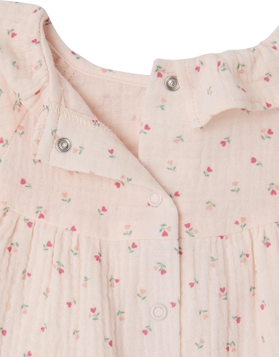 Actual product image Vertbaudet Baby-Set mit Volants: Bluse & Haremshose, Musselin (68)