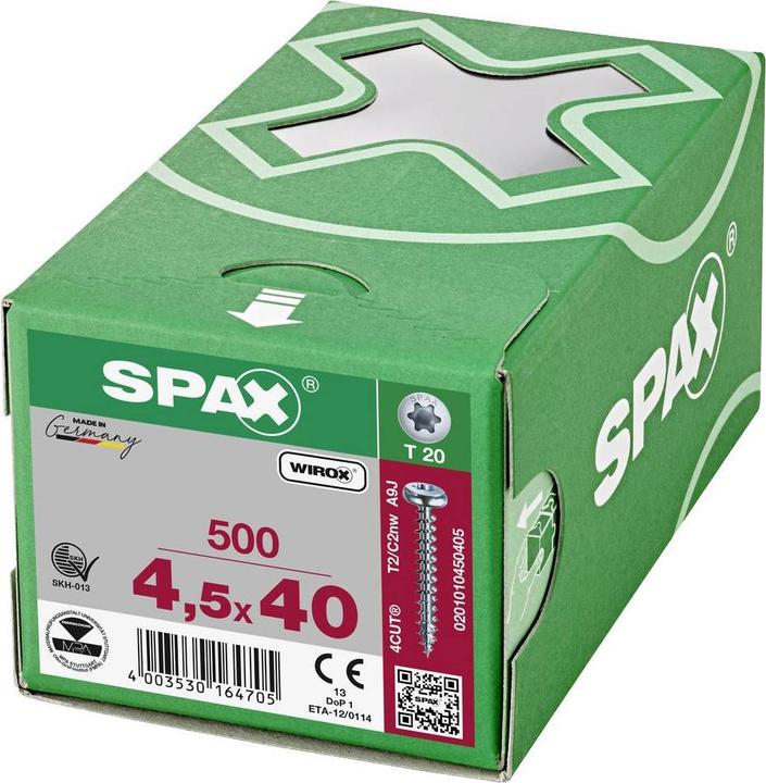 Actual product image Spax Chipboard screws (500 Screws per piece)