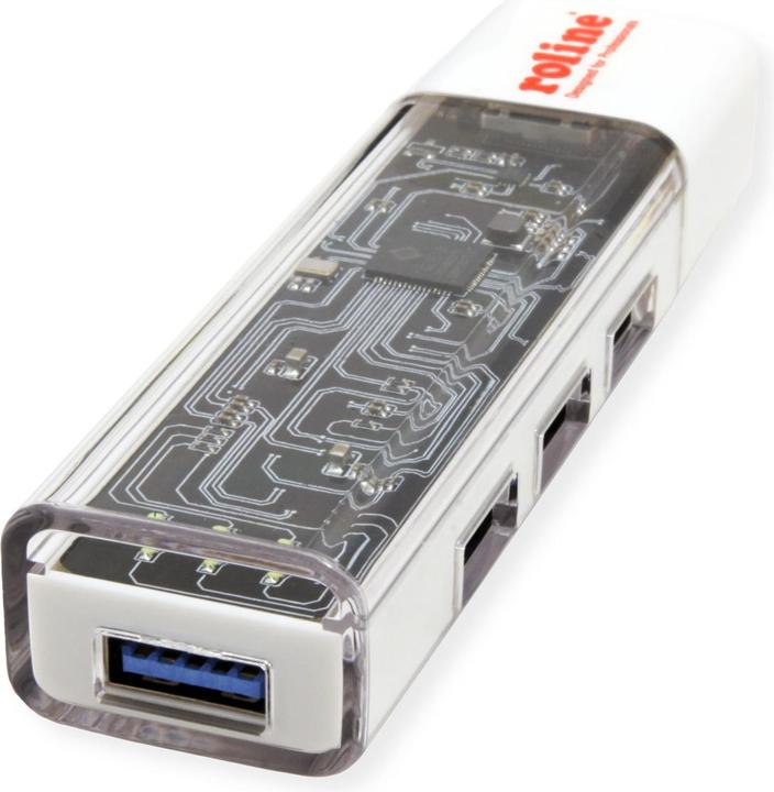 Image du produit Secomp ROLINE USB3.2 Gen1 Hub 4x USB-A Typ A+C Kabel (14.02.5062) (USB-A, USB-C, 4 ports)