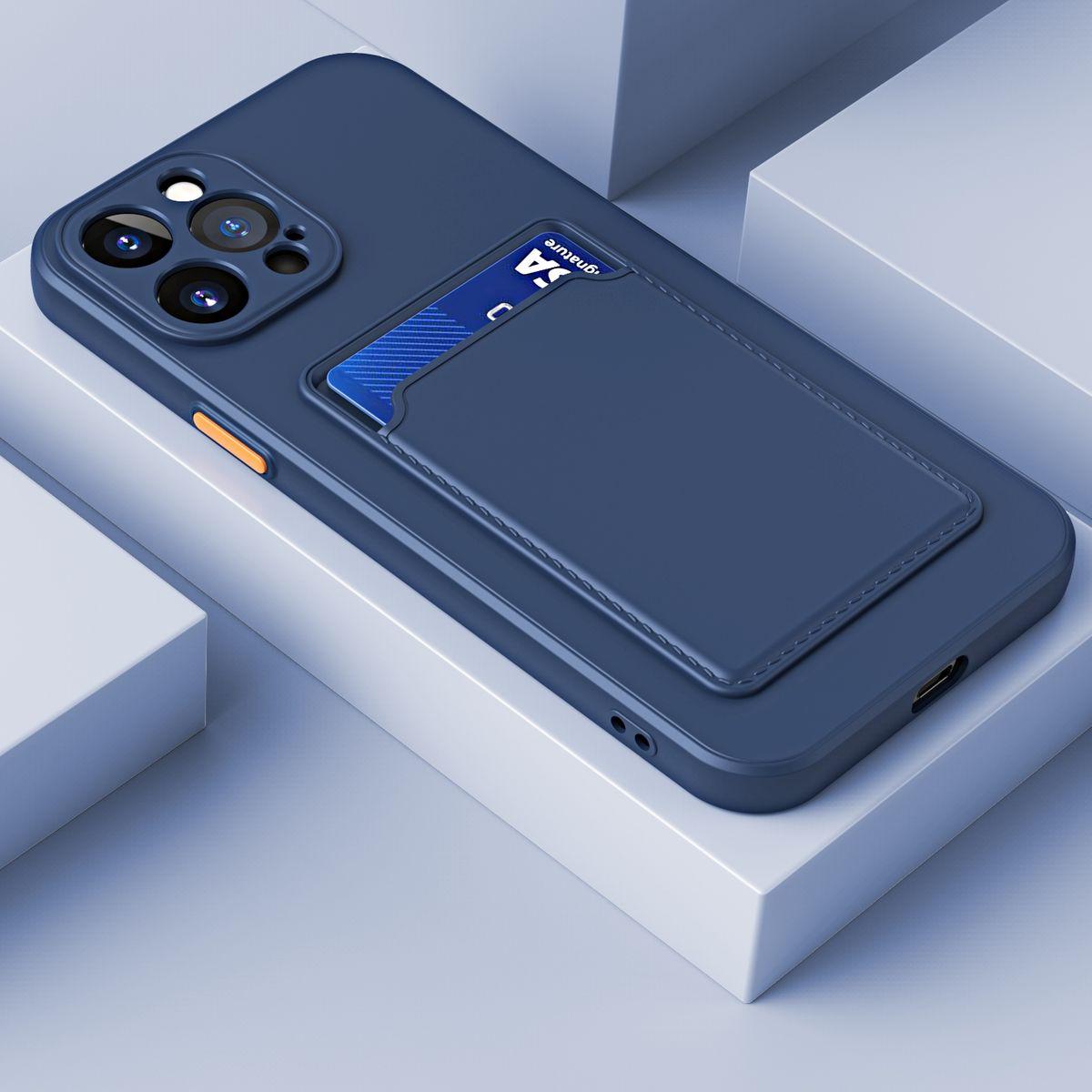Thumbnail - König Design Schutz Handy Hülle für Apple iPhone 15 Pro Case Cover Etuis Bumper Kartenfach (Apple iPhone 15 Pro), Smartp...