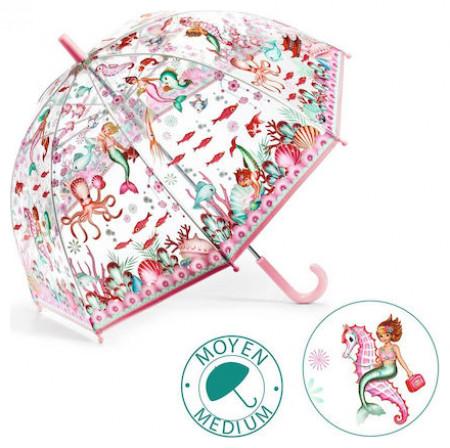 Actual product image Djeco Umbrella mermaid 70x68cm