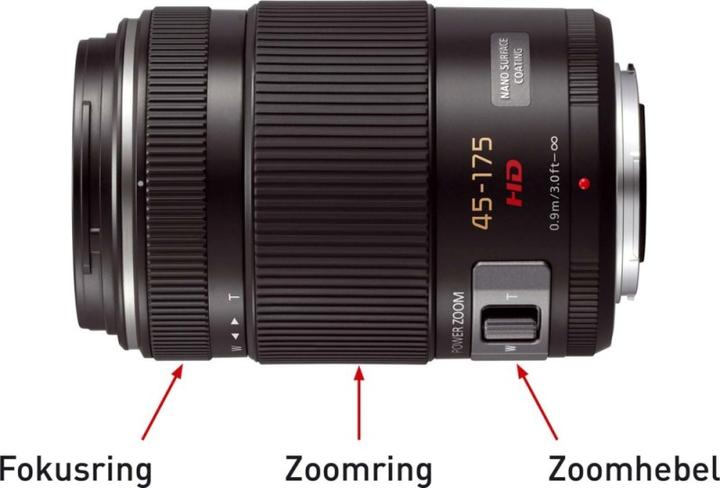 Productafbeelding Panasonic Lumix G X Vario 45-175mm f/4.0-5.6 PZ (Micro Vier Derde, Micro Vier Derde)