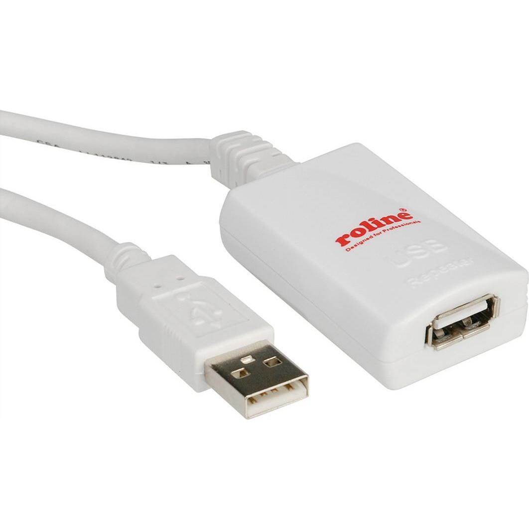 Roline Bianco Estensione Usb 2.0 (5 M, Usb 2.0), Cavo Usb