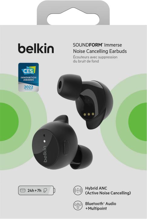 Produktbild Belkin Soundform Immerse (Aktive Geräuschunterdrückung, 7 h, Kabellos)