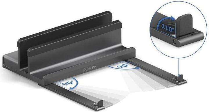 Produktbild Purelink Vuelogic - Dockingstation - DS100 - Multifunktions-USB-C-Dockingstation mit Laptop-Ständer - 8K-Unt (USB-C, 7 Ports)