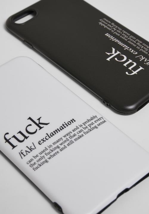 Actual product image Mister Tee Fuck I Phone 6/7/8 Phone Case Set (Apple iPhone 6, Apple iPhone 8, Apple iPhone 7)