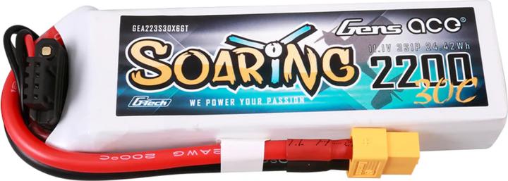 Produktbild Gens Ace G-Tech Soaring 2200mAh 11.1V 30C 3S1P Lipo Battery (11.10 V, 2200 mAh)