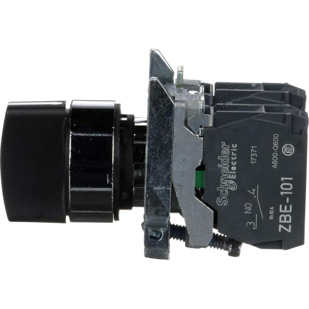 Thumbnail - Schneider Electric Wahlschalter 22mm 2S, Taster + Schalter, Schwarz