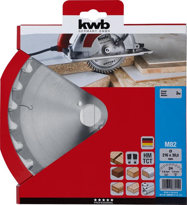 Produktbild kwb 588255 Kreissägeblatt 216 x 30mm 1St.