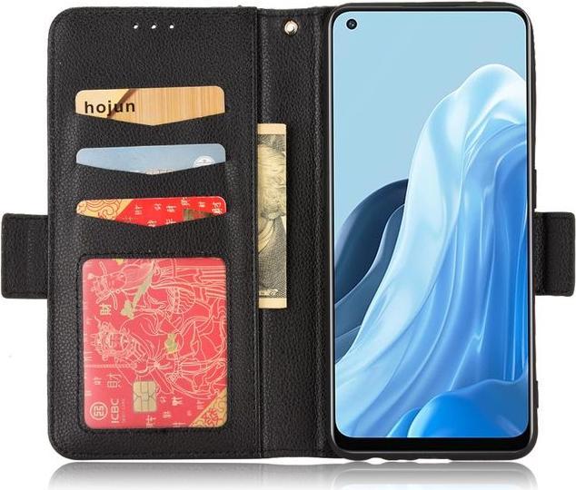 Image du produit MU Classic Série de couvertures de livre en cuir Litchi (OPPO Reno7 Z 5G, Oppo Find X5 Lite)