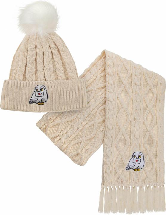 Cinereplicas Harry Potter: Hedwig Mütze und Schal Set