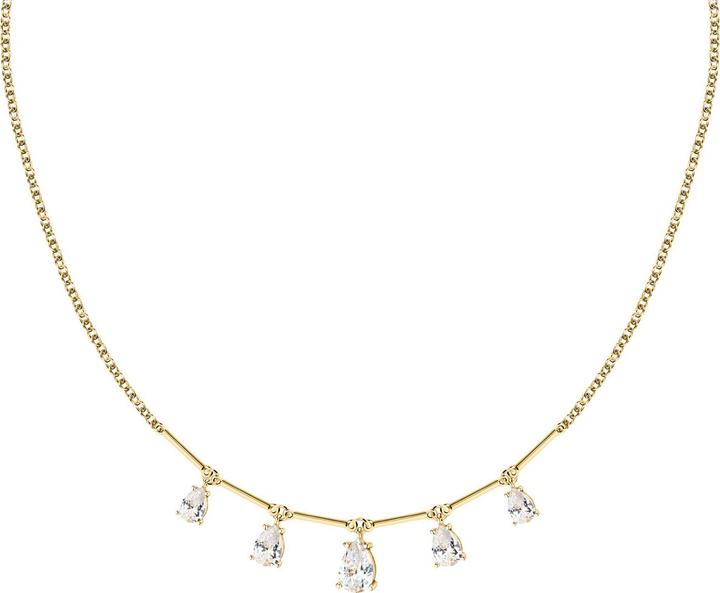 Morellato Luxury gold-plated necklace with zircons Tesori SAIW207 (Silber 925)
