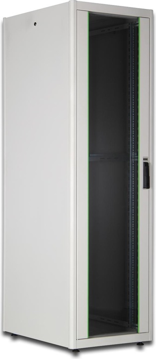 Produktbild Digitus Netzwerkschrank 48,3cm 19Zoll 22HE grau 6/8-D H1164mmxB600mmxT800mm mit Glastuer inkl. 28xMontage... (22 HE, 19 Zoll Rack)