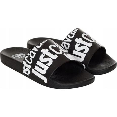 Just Cavalli, Uomini, Infradito, Fondo Pool Dis Flip-Flops für Herren. 1 Schwarz, Nero, (43)