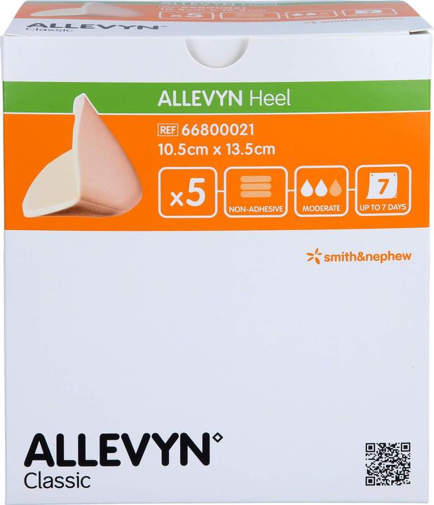 Allevyn Heel Foam heel dressing 10,5x13,5 cm, 5 pcs. (Foot deodorant & powder)