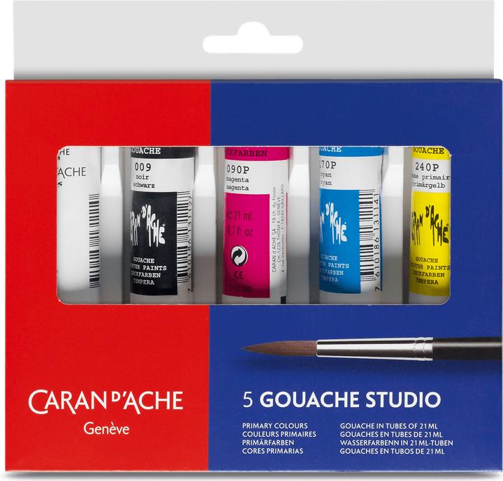 Actual product image Caran d'Ache Gouache Studio tubes 21ml cardboard box (21 ml)