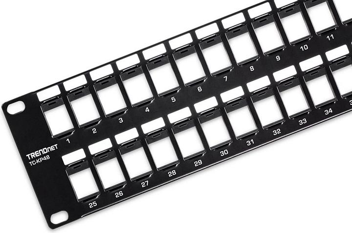 Actual product image Trendnet TC-KP48 patch panel (blank panel)