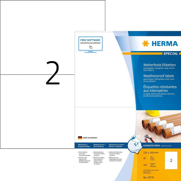 Productafbeelding HERMA Weerbestendige verzendetiketten A4