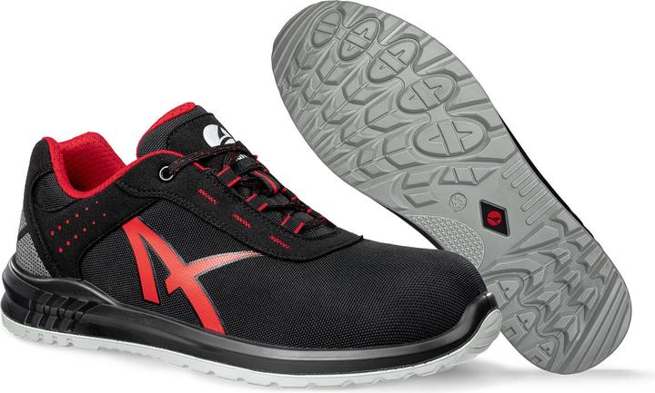 Albatros GRID LOW SRC 648710210000042 Sicherheitsschuh S3 Kleider-Grösse: 42 Schwarz, Rot 1 Paar