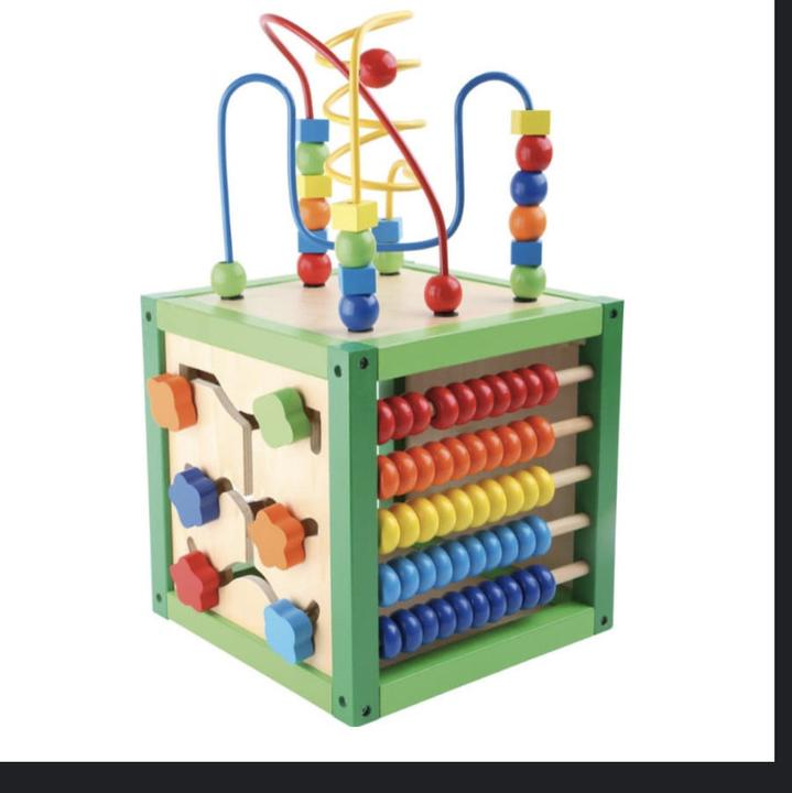 Produktbild Activity Board MotorikWürfel, Montessori-Würfel aus Holz, Motorikspielzeug, Aktivitätswürfel