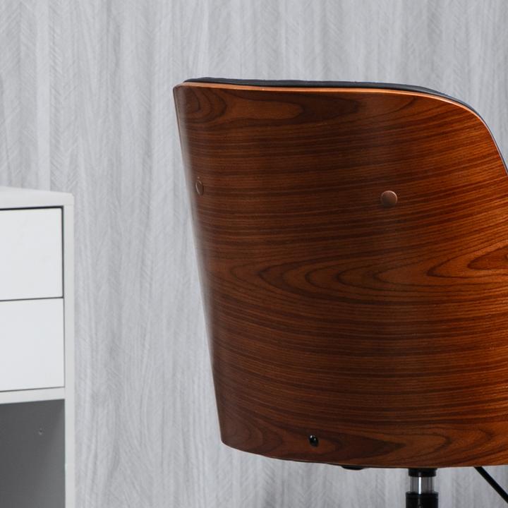 Actual product image Vinsetto Office chair with wooden backrest (48 - 54 cm)