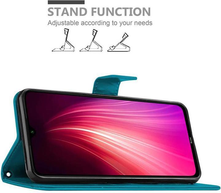 Produktbild Cadorabo Flower Book Cover (Xiaomi Redmi Note 8, Xiaomi Redmi Note 8 2021)