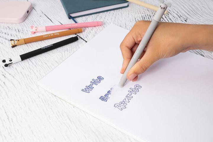 Image du produit EberhardFaber Stylo gel Animal Erase It Lama, 0.7 mm (Beige clair, 1 x)