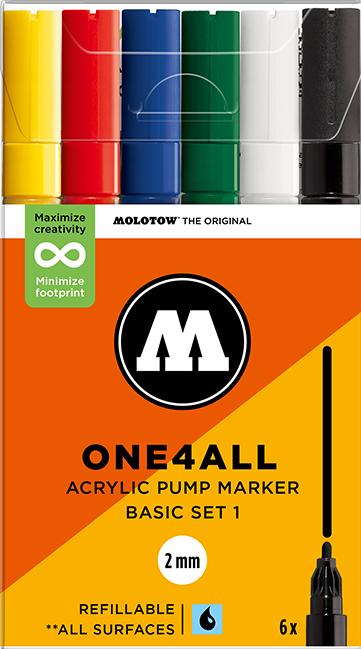 Actual product image Molotow Acrylic marker ONE4ALL 127HS (6x)