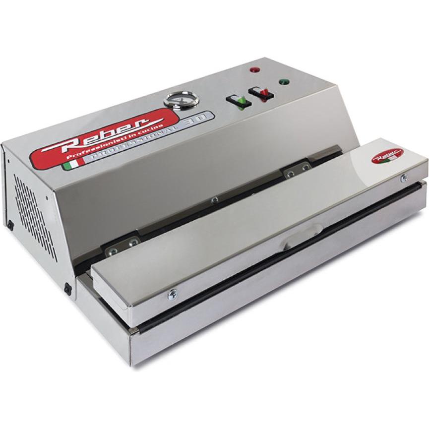 Reber Macchina sottovuoto professionale in acciaio inox, Macchina per sottovuoto, Argento