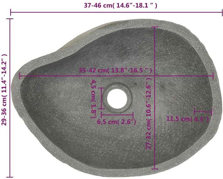 Produktbild vidaXL Becken (310 mm, 380 mm)