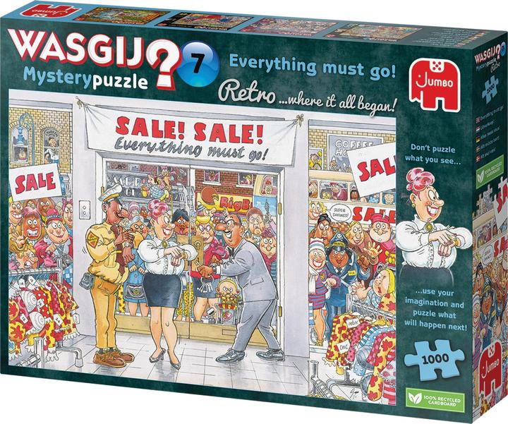Produktbild Jumbo Puzzle Wasgij Retro Mystery 7 (1000 Teile)