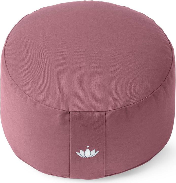 Lotuscrafts Meditationskissen Lotus HOCH (H: 20cm) Aubergine (20 cm)