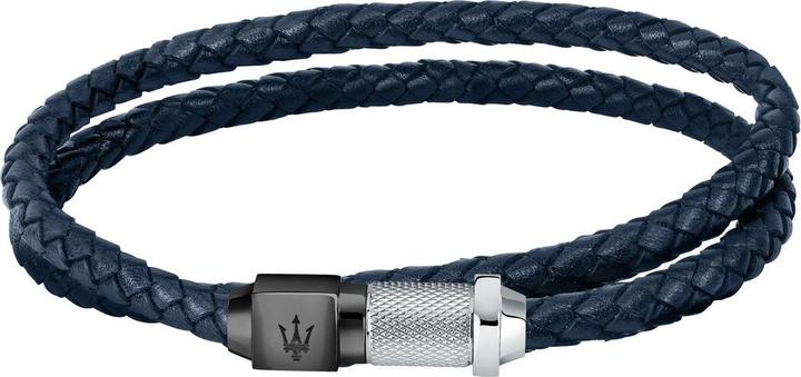 Produktbild Maserati Leather Armband (Edelstahl, Leder)