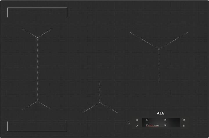 Image du produit AEG IAE84881IB Noir Plaque de cuisson à induction 80 cm 4 Cuiseur(s) (77 cm, Table de cuisson à induction)