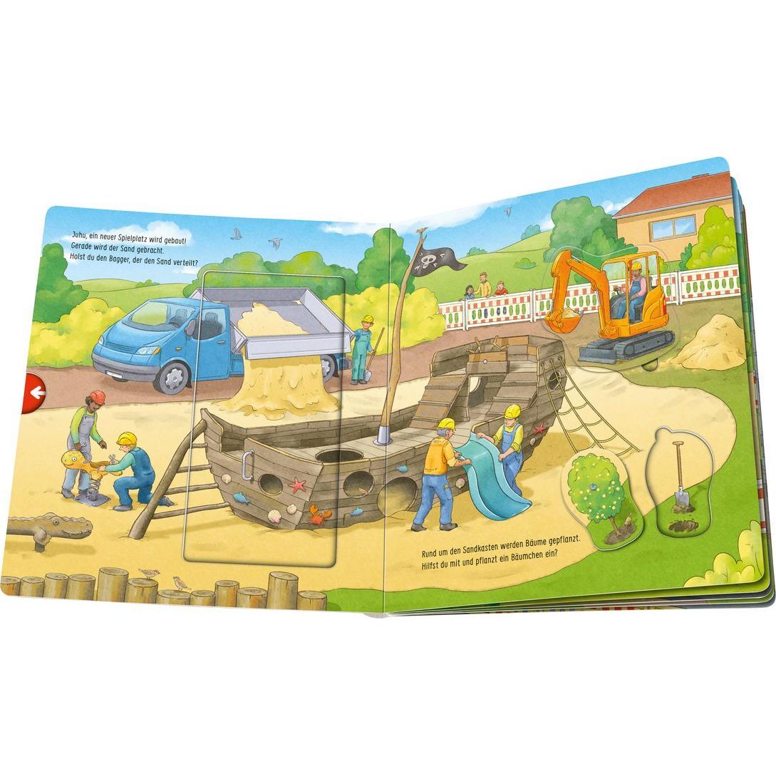 Thumbnail - Ravensburger, Babybücher, Mein grosses Puzzle-Spielbuch: Baustelle (Deutsch)