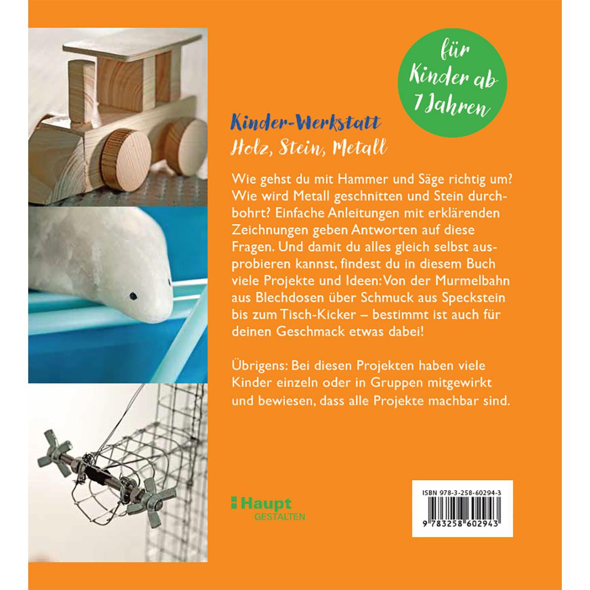 Thumbnail - Kinder-Werkstatt Holz, Stein, Metall, Kinderbücher von Eva Hauck, Claudia Huboi
