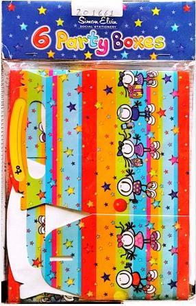 Actual product image Simon Elvin Contrast Striped Gift Boxes (Pack of 6) (Gift box, 6 x)