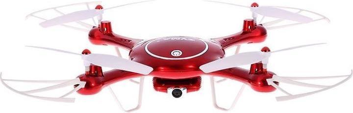 Immagine prodotto Syma Quad-Copter X5UW 2.4G a 4 canali con giroscopio + telecamera Wifi 720P Rosso (8 min, 110 g)