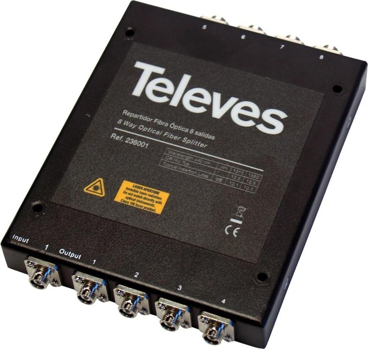 Produktbild Televes OVT8N Kabelsplitter Schwarz Kabelspalter oder -kombinator (Diverse)