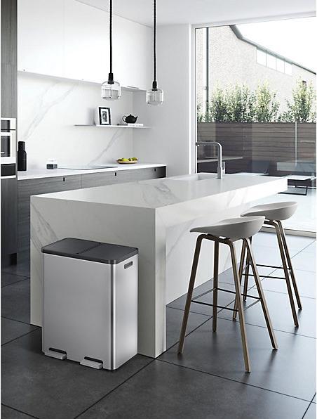 Produktbild EKO Treteimer Recycler, Stahl (60 l)